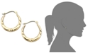 Macy's 10k Gold Small Polished Pinched Hoop Earrings